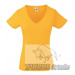Lady-fit Valueweight V-neck T